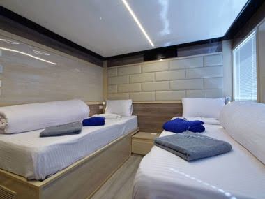 M/Y Blue Storm - Twin Bed Cabin